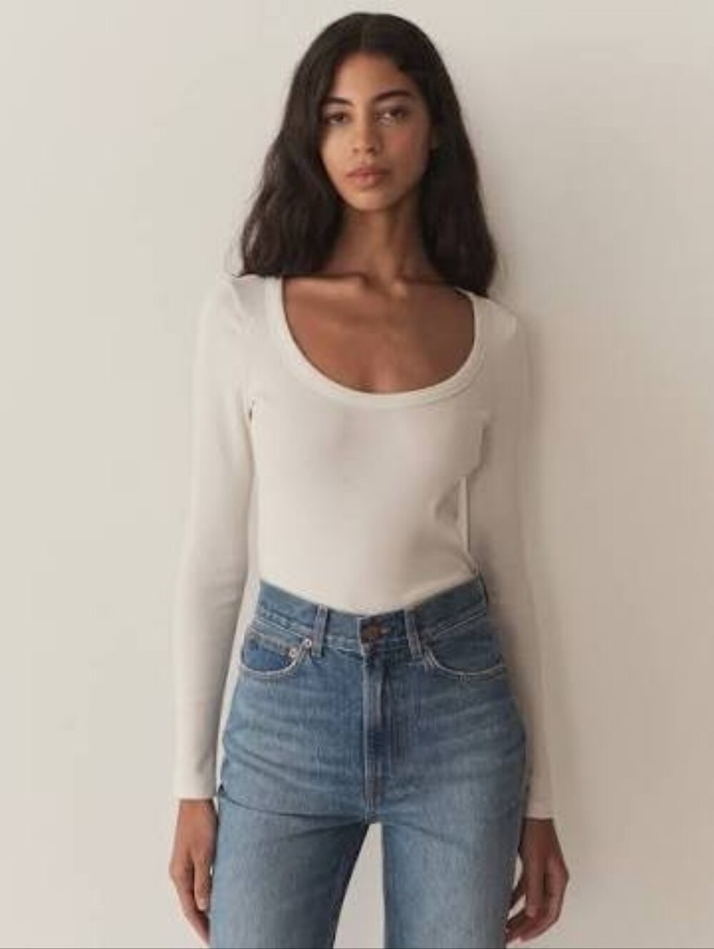 NWT Doen Romy Tee In Salt